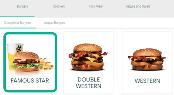 Webposui modifiers viewgroup burgers hilite meal
