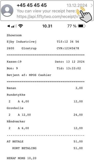 Sms receipt pt1